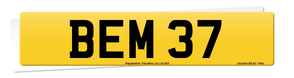 Registration number BEM 37